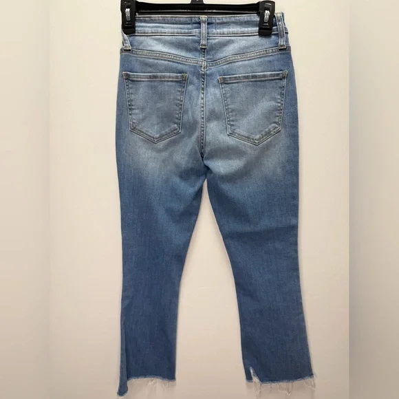 EUC CEROS Frayed Hem Denim Blue Jeans Size 25 - Picture 4 of 6